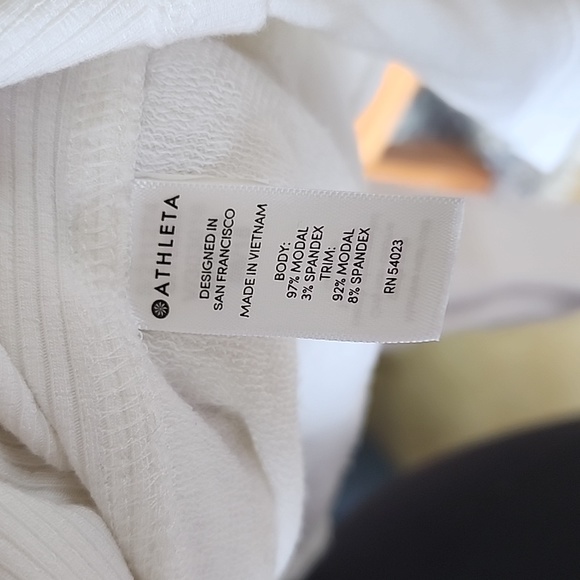 Athleta cardigan ribbed sides thumb holes open wrap hooded oversized small - Picture 8 of 8